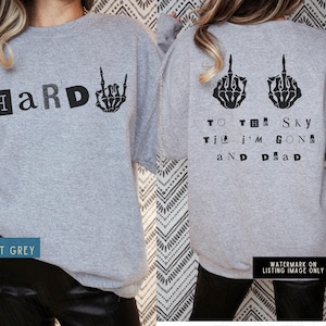 Hardy Sweatshirt Sold Out, Country Music Shirt Sold Out Concert Outfit, Two Sided Crewneck Sweater, Oversized Plus Size Gift for Music Lover