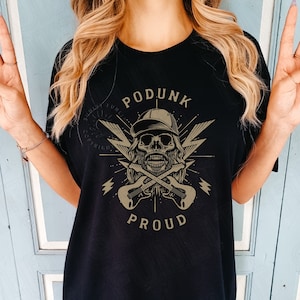 Hardy Shirt for Concert, Hardy Country Shirt, Country Music Tshirts Hardy Comfort Colors Oversized, Podunk Proud Vintage Inspired Band Tee