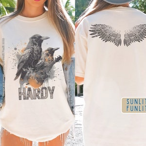 Hardy Shirt for Concert, Mockingbird Crow, Two Sided Comfort Colors Western Graphic Tee, Country Music Fan Gift, Hardy Tshirt Front and Back