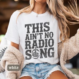 Hardy Song Tshirt, This Ain&#39;t No Radio Song, Country Music Shirt, Comfort Colors Graphic Band Tee, Southern Rock Concert Tshirt, Hardy Fan