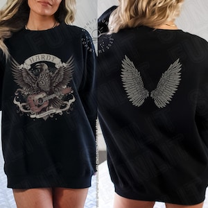 Hardy Sweatshirt for Concert, Hardy Shirt Mockingbird Crow, Country Music Sweater, Two Sided Crewneck Sweater, Oversized Hardy Fan Gift