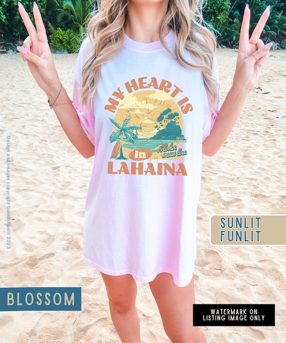 Camisa de Hawaii estetica de nina de coco para el verano camisa de Lahaina Maui camisetas lindas regalos de nina Vsco camisetas de Aloha Hawaii camiseta tematica de playa Etsy Espana
