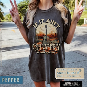 Country Music Shirt Dress, Comfort Colors Country Concert Tshirt Dress Outfit, Western Graphic Tee, Texas Country Cactus Shirt Distressed