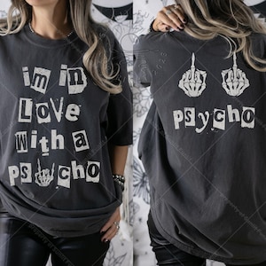 Hardy Shirt Psycho Comfort Colors, Hardy Concert T-Shirt, Hardy Song, Country Music, Women Men Unisex Distressed Oversized Tee, Front Back