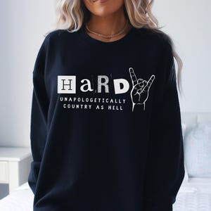 Hardy Sweatshirt, Hardy Concert Shirt, Country Concert Crewneck Pullover, Country As Hell, Country Music Gift for Hardy Fan, Oversized Fit