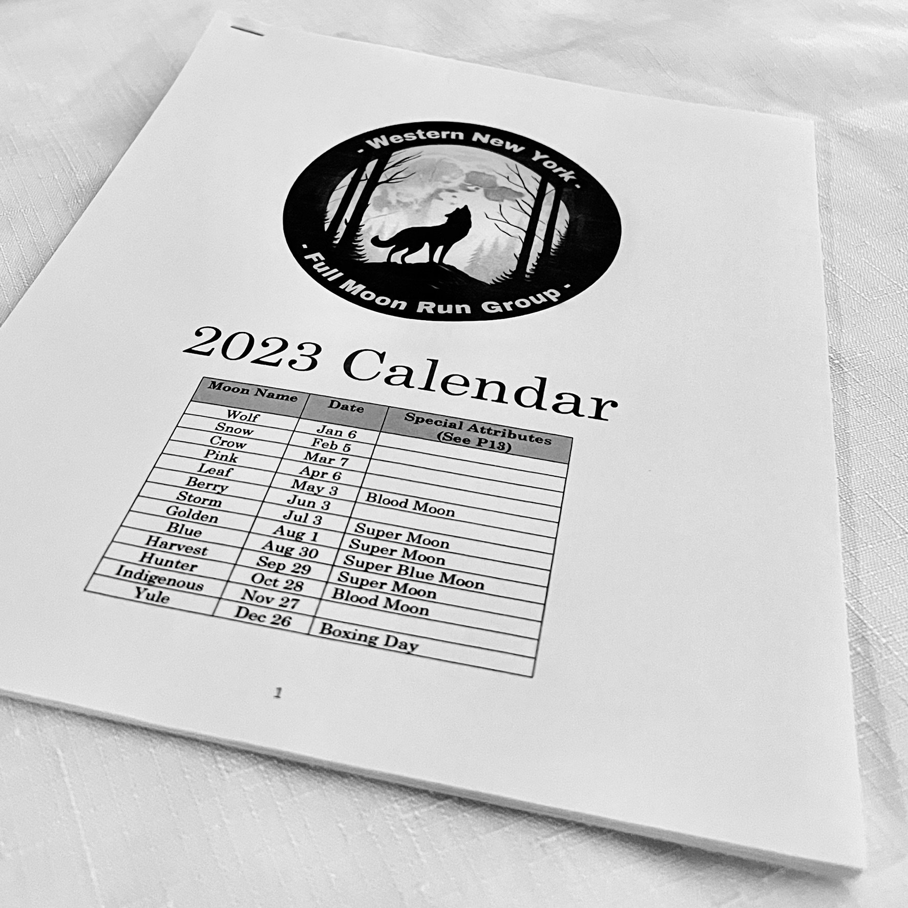 2023 Full Moon Calendar Etsy
