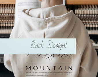 Mountain Schrift Unisex Heavy Hooded Sweatshirt Geloof Hoodie Christelijke Hoodie Christelijke Gift Bijbel Zeggen Hoodie Bijbel Quotes