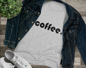 Coffee Shirt Caffeine Queen Caffeine Lover Tee for Coffee Lover Gift Gift for Her Gift for Friend Minimalist Gift for Best Friend Coffee Tee