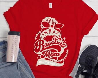 Baseball Mom Tee Baseball Tee Sports Mom Graphic Tee Sports Tees for Mom Mom Sport Shirt Sports Parent Shirt Gift for Mom Baseball Mom Gift