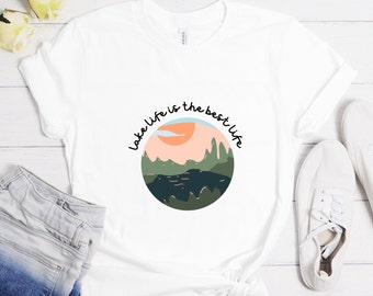 Lake Tshirt Lake Life Tee Vakantie Shirt Lake Shirt Grafisch T-shirt Lake Life Shirt Lake Life Zomer Shirt Adventure Shirt Road Trip