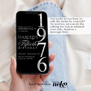 Digital 50th Birthday Invitation For Men, 50 Invite Ecard, Virtual Rustic Marquee BBQ Fifty Party Invite For Him, Self Editable Template, Digital 50th Birthday Invitation For Men, 50 Invite Evite, Virtual Rustic Marquee BBQ Funny Adult Party Invite For Him, Day Itinerary eCard, Animated Birthday Dinner Invitation, DIY Template Design, Men's Party Video Invite, Premade Gold Party Celebration Event Digital Einvite by DigitalNekoPrints