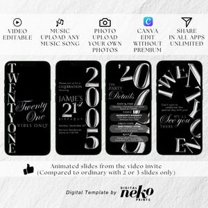 21 evite electronic, hello 21 birthday, 21 Phone Invitation, Modern 21 Birthday, 21st birthday digital invitation, 21st Casino Birthday Invitation, 21st Birthday Party Invitation, Silver Blue Balloons Digital 21st Glam Dinner Invite Template, Diamond Video Editable Brunch Itinerary, 21st Birthday Invitation Template, 21st Party Invite Editable Template, Customisable Party Evite, Digital Download, Party Invitation boy, 21st Digital Evite by DigitalNekoPrints
