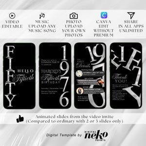 Digital 50th Birthday Invitation For Men, 50 Invite Ecard, Virtual Rustic Marquee BBQ Fifty Party Invite For Him, Self Editable Template, Digital 50th Birthday Invitation For Men, 50 Invite Evite, Virtual Rustic Marquee BBQ Funny Adult Party Invite For Him, Day Itinerary eCard, Animated Birthday Dinner Invitation, DIY Template Design, Men's Party Video Invite, Premade Gold Party Celebration Event Digital Einvite by DigitalNekoPrints