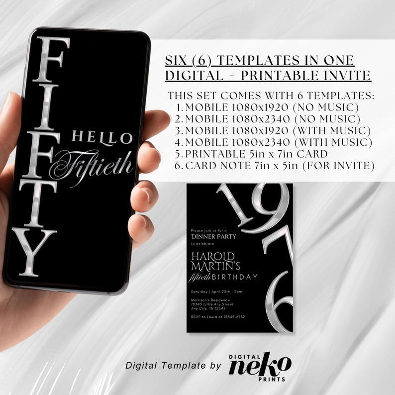 Digital 50th Birthday Invitation For Men, 50 Invite Ecard, Virtual Rustic Marquee BBQ Fifty Party Invite For Him, Self Editable Template, Digital 50th Birthday Invitation For Men, 50 Invite Evite, Virtual Rustic Marquee BBQ Funny Adult Party Invite For Him, Day Itinerary eCard, Animated Birthday Dinner Invitation, DIY Template Design, Men's Party Video Invite, Premade Gold Party Celebration Event Digital Einvite by DigitalNekoPrints