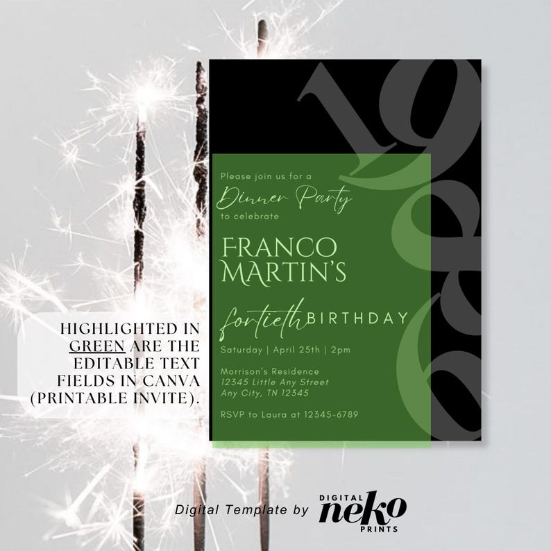 Digital 40th Birthday Invitation For Men, 40 Invite Ecard, Virtual Rustic Marquee BBQ Forty Party Invite For Him, Self Editable Template, Digital 40th Birthday Invitation, 40th Ecard, Black Gold Silver Balloon Diamond Video Party Invite For Black Tie Gala, Editable Itinerary, Men's 40th Birthday Digital Invitation Template, Birthday Invite for Him Digital, 40th Birthday Party Invitation, 40th Men Party Invite, Digital Men Birthday Invitation, The Man The Legend by DigitalNekoPrints