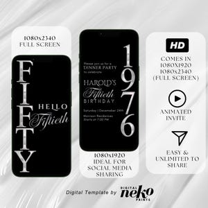 Digital 50th Birthday Invitation For Men, 50 Invite Ecard, Virtual Rustic Marquee BBQ Fifty Party Invite For Him, Self Editable Template, Digital 50th Birthday Invitation For Men, 50 Invite Evite, Virtual Rustic Marquee BBQ Funny Adult Party Invite For Him, Day Itinerary eCard, Animated Birthday Dinner Invitation, DIY Template Design, Men's Party Video Invite, Premade Gold Party Celebration Event Digital Einvite by DigitalNekoPrints