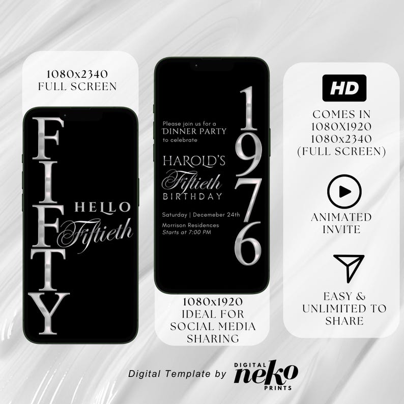Digital 50th Birthday Invitation For Men, 50 Invite Ecard, Virtual Rustic Marquee BBQ Fifty Party Invite For Him, Self Editable Template, Digital 50th Birthday Invitation For Men, 50 Invite Evite, Virtual Rustic Marquee BBQ Funny Adult Party Invite For Him, Day Itinerary eCard, Animated Birthday Dinner Invitation, DIY Template Design, Men's Party Video Invite, Premade Gold Party Celebration Event Digital Einvite by DigitalNekoPrints
