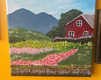 Field of Flowers - Original Acrylic Painting