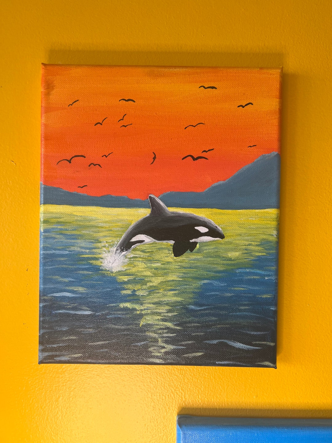 Majestic Orca Art Original Acrylic Painting - Etsy