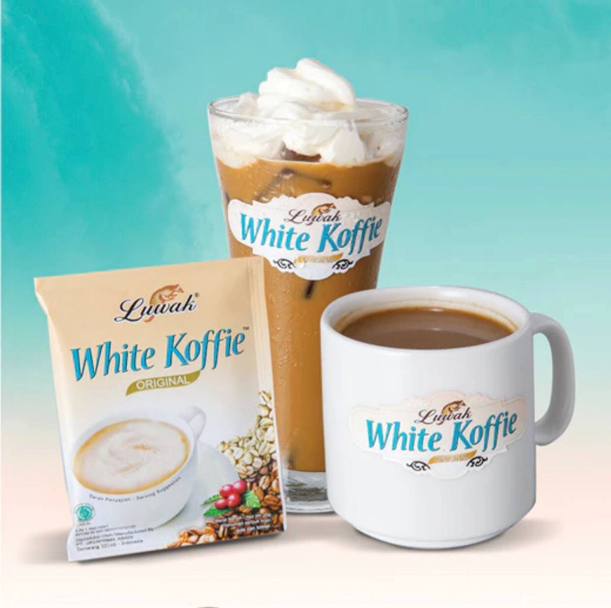 Luwak White Coffee Indonesia / Coffee 20G X 10Sachet (1 Pack) Kopi Putih Luwak