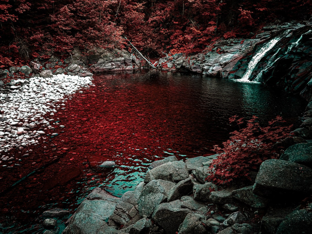CANVAS PRINT, the Blood Pool (edited Photo), Canvas Gallery Wrap, 24