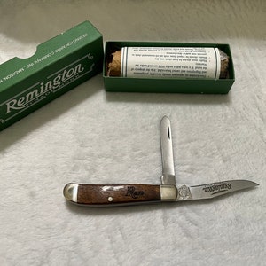 Remington Cutlery American Classic Limited Edition Two Folding Knife 3.5  Stainless Steel Gift Tin - Deals