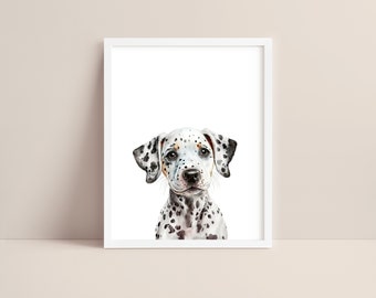 Dalmatiner Kunst - Baby Dalmatiner Kinderzimmer Druck - Welpen Druck - Dalmatiner Aquarell Kunst - Dalmatiner Wand Kunst - Haustier Hund Kinderzimmer - Digital