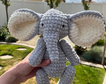 Crochet Stuffed Elephant