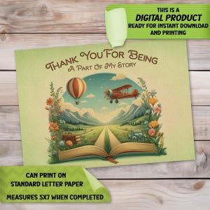 Printable Greeting Card, Digital Art, Instant download, 5x7 Blank Card