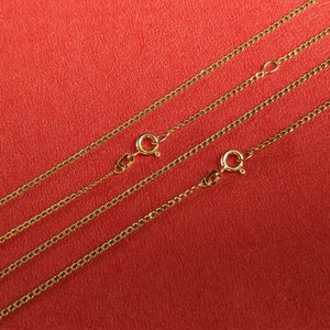 Cadena de oro real cadena de bordillo oro real 333 estampado joyero de 8 quilates nuevo producto cadena de eslabones de oro amarillo hecho en Alemania cadena para niños para hombres y mujeres imagen 2