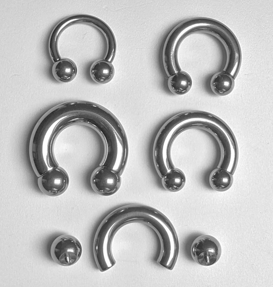 Extrem Piercing Hufeisen Ring BCR Prinz Albert Deutsche Piercingmanufaktur XL 316L PA Prince