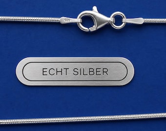 Snake chain, solid 925 sterling silver, pendant chain, silversmith, made in Germany, silver chain, hallmarked, 45 cm snake, new item