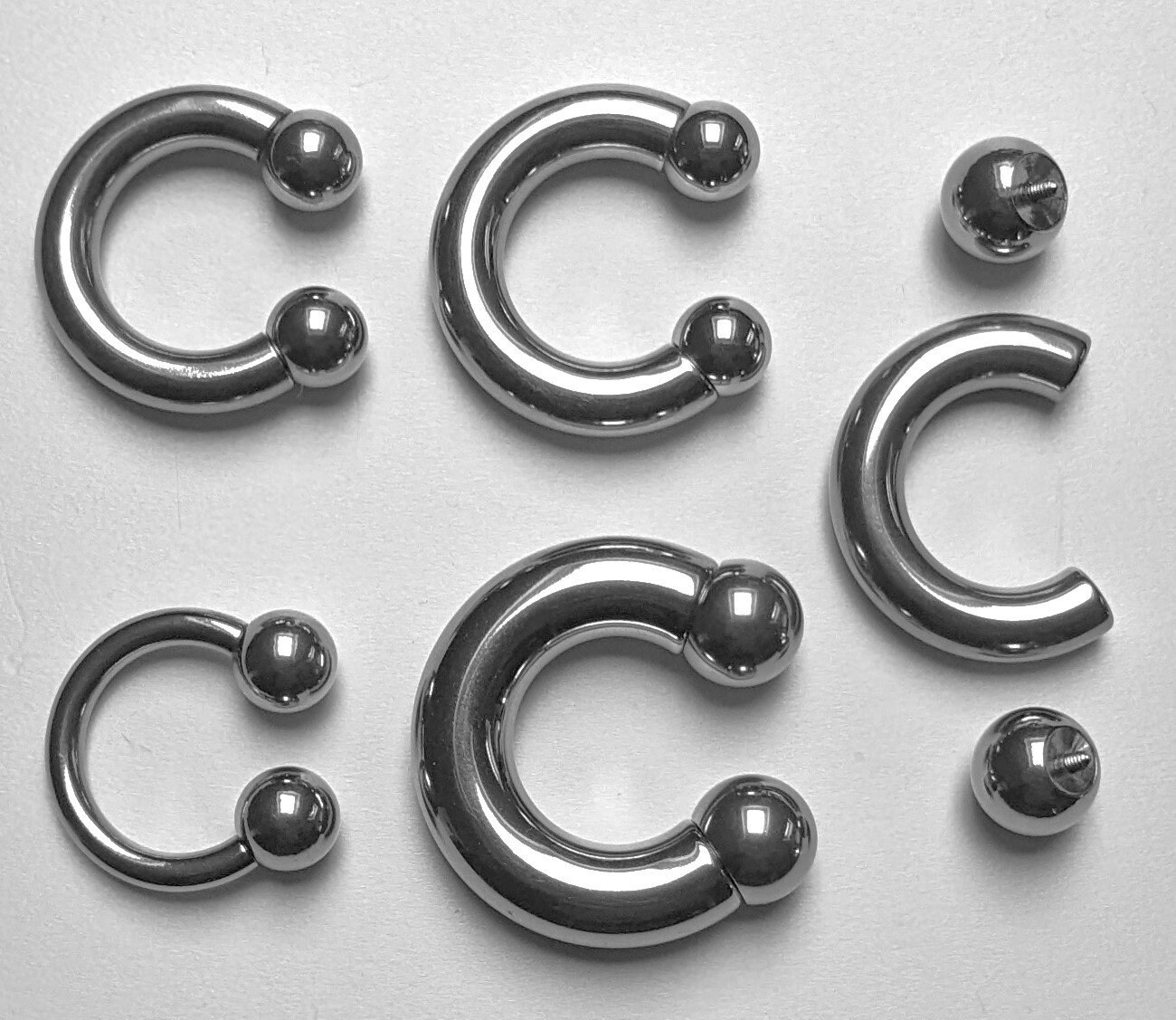Extrem Piercing Hufeisen Ring BCR Prinz Albert Deutsche Piercingmanufaktur XL 316L PA Prince