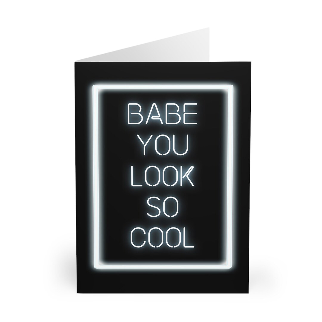Babe You Look so Cool Birthday / Greeting Card the 1975 Robbers Etsy