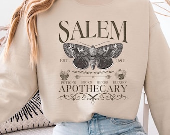 Salem Apothecary Sweatshirt, Halloween Hoodie, Salem Witches Shirt, 1692 Hoodie, Spooky Season, Fall Sweatshirt, Apothecary Sweater