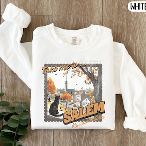 Salem Comfort Colors Sweatshirt, Halloween Tee, Spooky Season Shirt, Salem Witches, Salem Trip, Women's Fall Shirt, Witchy Season Tee