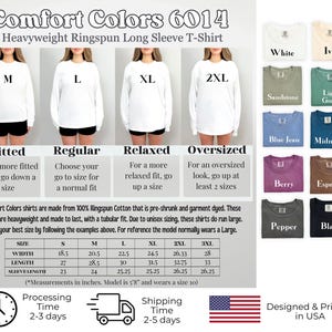 Salem Apothecary Long Sleeve Comfort Colors® Shirt, Halloween Salem Witches Shirt, Witchy Fall T-Shirt image 6