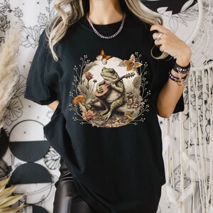Ute Frog Mushroom Cottagecore Aesthetic Vintage T Shirt Men Women Fashion NEW