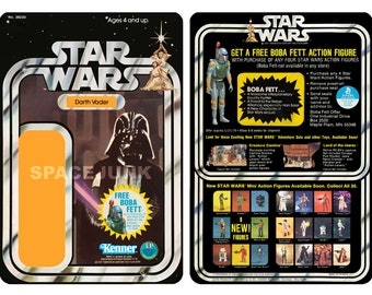 Star Wars Darth Vader 1977 Boba Fett Offer Repro Cardback