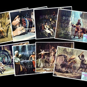 Golden Voyage of SInbad (1973) Conjunto de cartas do lobby dos EUA (8 cartas)
