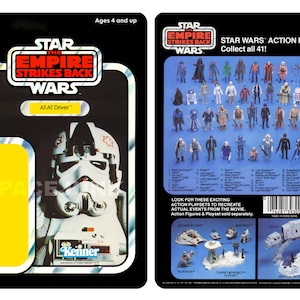 Star Wars The Empire Strikes Back AT-AT Driver 1980 Repro Cardback