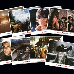 Blade Runner (1982) Conjunto de cartas do lobby dos EUA (8 cartas) Harrison Ford