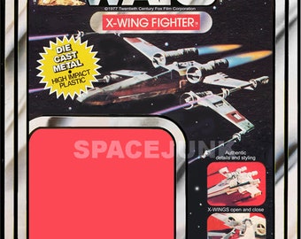 Star Wars X-Wing Fighter Die-Cast 1977 Repro Cardback