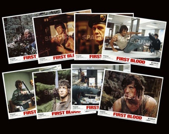 First Blood (1982) U.S. Lobby Card Set (8 Cards) Stallone Rambo