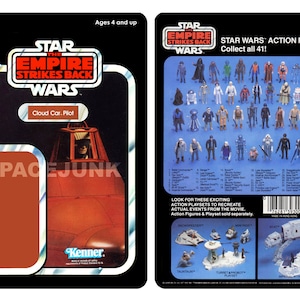 Star Wars Das Imperium schlägt zurück Wolke Autopilot 1980 Repro Cardback