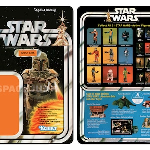 Star Wars Boba Fett 1977 Repro Cardback