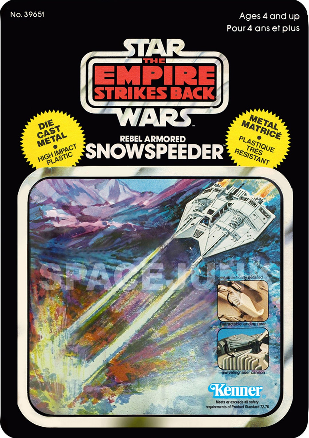 Bizak Star Wars 62610023 Snowspeeder Deluxe 13 cm et Comprend 1 Figurine