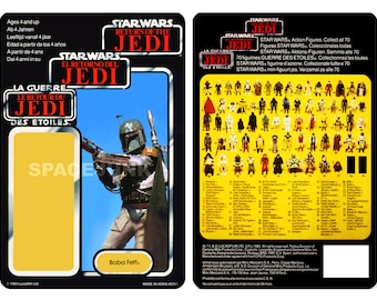 Star Wars Tri-Logo Boba Fett 1983 Repro Cardback