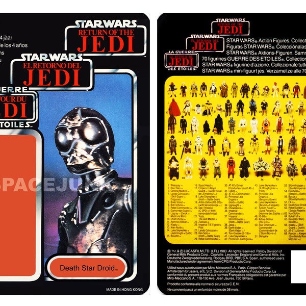 Star Wars Tri-Logo Death Star Droid 1983 Repro Taschenbuch