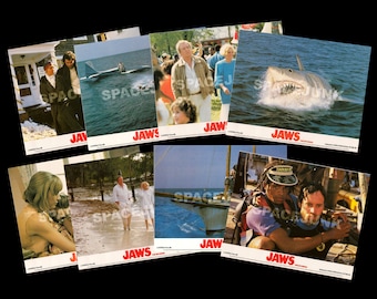 Tiburón La Venganza (1987) Juego de cartas del lobby de EE. UU. (8 cartas)